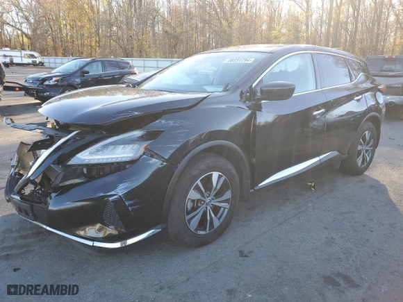 2021 Nissan Murano S with VIN 5N1AZ2AS0MC137977, listed as a Copart auction lot 80531794 with 35,908 mi miles and Salvage Title. Bid and sale history available at carsss.com. Image 1.