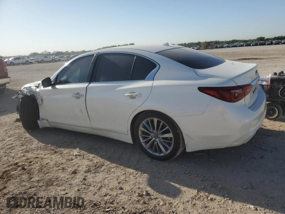 2023 Infiniti Q50 Luxe with VIN JN1EV7BP9PM512260, listed as a Copart auction lot 52326655 with Not provided miles and Salvage title. Bid and sale history available at DreamBid. Image 2.