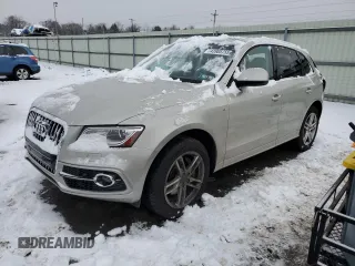 2014 Audi Q5 Prestige with VIN WA1WGAFPXEA053672, listed as a Copart auction lot 43905755 with 110,792 mi miles and Salvage title. Bid and sale history available at DreamBid. Image 1.