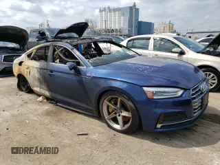 2018 Audi A5 Sportback Premium with VIN WAUDNCF51JA100981, listed as a Copart auction lot 59953943 with 0 mi miles. Bid and sale history available at carsss.com. Image 4.