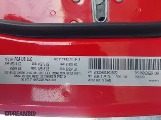 2018 Dodge Charger SXT with VIN 2C3CDXBG1JH313662, listed as a IAAI auction lot 41581465 with 1 mi miles. Bid and sale history available at carsss.com. Image 9.
