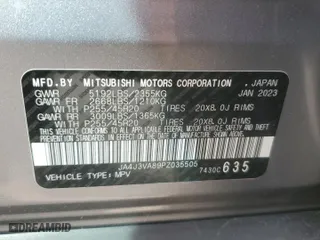 2023 Mitsubishi Outlander SEL with VIN JA4J3VA89PZ035505, listed as a Copart auction lot 47136755 with 13,085 mi miles and Salvage Title. Bid and sale history available at carsss.com. Image 14.