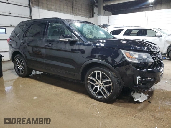 2017 Ford Explorer Sport z VIN 1FM5K8GT3HGC75830, wystawiony jako Copart lot #54857675 z przebiegiem 129 096 mil mil oraz Szkoda całkowita • Salvage title. Historia ofert i sprzedaży dostępna na DreamBid. Obrazek 4.