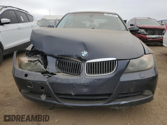 2006 BMW 3 Series 330xi with VIN WBAVD33556KL52746, listed as a Copart auction lot 83674684 with 0 mi miles and Salvage Title. Bid and sale history available at carsss.com. Image 5.
