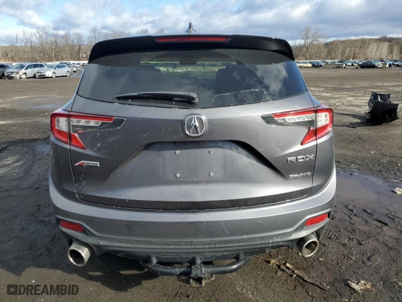 2020 Acura RDX w/A-Spec Pkg with VIN 5J8TC2H60LL041127, listed as a Copart auction lot 43504365 with 75,660 mi miles and Salvage Title. Bid and sale history available at carsss.com. Image 6.