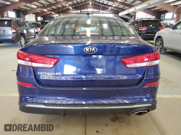 2019 Kia Optima LX with VIN 5XXGT4L38KG344857, listed as a Copart auction lot 48667805 with 78,365 mi miles and Salvage Title. Bid and sale history available at carsss.com. Image 6.