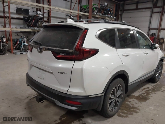 2021 Honda CR-V EX-L with VIN 7FARW2H8XME019114, listed as a IAAI auction lot 41495971 with 32,665 mi miles. Bid and sale history available at carsss.com. Image 4.