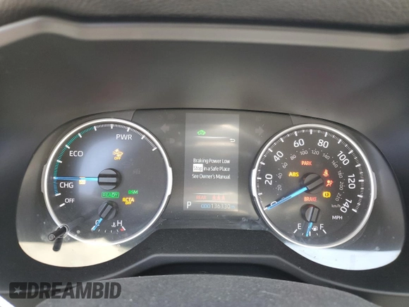 2021 Toyota RAV4 Hybrid LE with VIN 2T3B6RFVXMW028517, listed as a Copart auction lot 61558755 with 136,330 mi miles and Salvage title. Bid and sale history available at DreamBid. Image 9.
