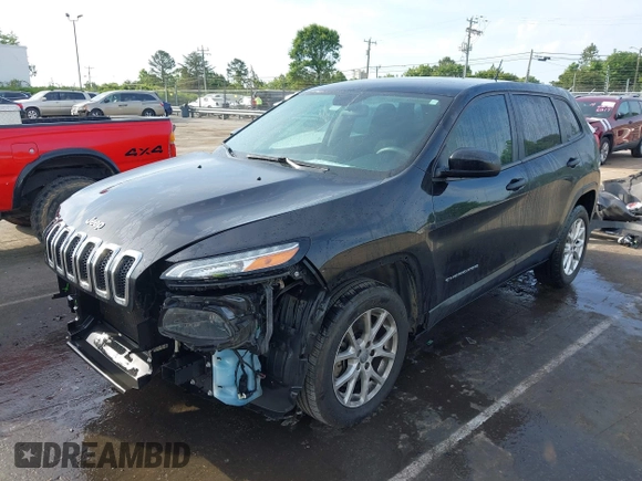 2014 Jeep Cherokee Sport with VIN 1C4PJLAB1EW221415, listed as a IAAI auction lot 42170364 with 182,813 mi miles and . Bid and sale history available at DreamBid. Image 18.