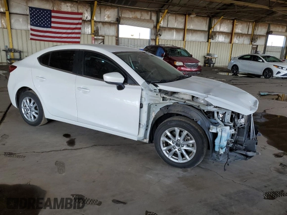 2018 Mazda 3 Sport with VIN 3MZBN1U74JM275812, listed as a Copart auction lot 53519075 with 46,107 mi miles and Salvage Title. Bid and sale history available at DreamBid. Image 4.