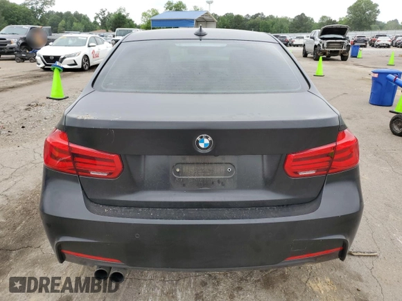 2017 BMW 3 Series 330e iPerformance with VIN WBA8E1C51HK480015, listed as a Copart auction lot 53811974 with 59,262 mi miles and Salvage Title. Bid and sale history available at carsss.com. Image 6.