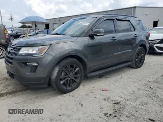 2018 Ford Explorer XLT z VIN 1FM5K7D86JGB27218, wystawiony jako Copart lot #66252515 z przebiegiem 88 254 mil mil oraz Szkoda całkowita • Salvage title. Historia ofert i sprzedaży dostępna na DreamBid. Obrazek 1.