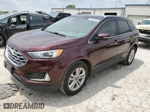 2020 Ford Edge SEL with VIN 2FMPK3J94LBB47444, listed as a Copart auction lot 59854325 with 61,710 mi miles and Salvage title. Bid and sale history available at DreamBid. Image 1.