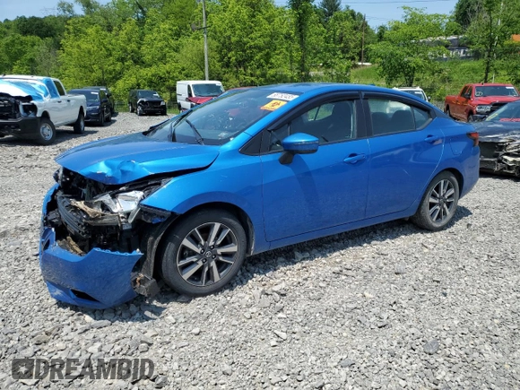 2021 Nissan Versa SV with VIN 3N1CN8EV5ML817624, listed as a Copart auction lot 58752455 with 94,240 mi miles and Salvage title. Bid and sale history available at DreamBid. Image 1.