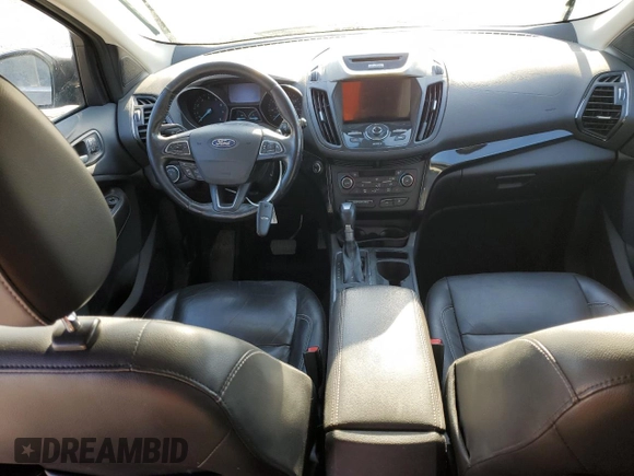 2017 Ford Escape Titanium with VIN 1FMCU0JD6HUB48690, listed as a Copart auction lot 45940845 with 160,296 mi miles and Salvage Title. Bid and sale history available at carsss.com. Image 8.