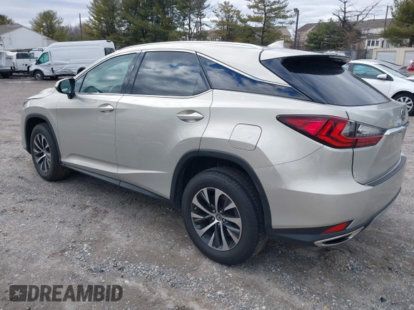 2021 Lexus RX with VIN 2T2HZMDA4MC260038, listed as a IAAI auction lot 41737513 with 45,252 mi miles. Bid and sale history available at carsss.com. Image 3.