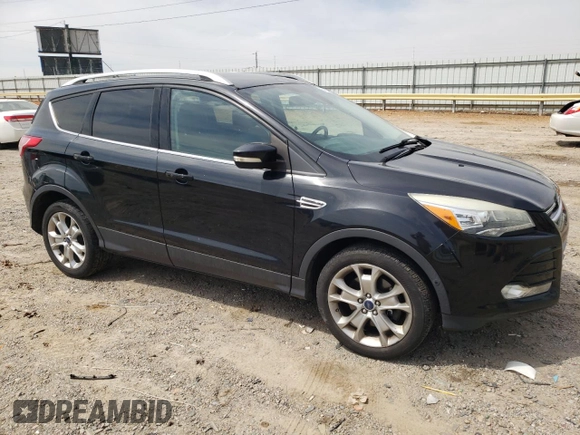 2014 Ford Escape Titanium with VIN 1FMCU9J90EUE04866, listed as a Copart auction lot 54182455 with 202,066 mi miles and Salvage Title. Bid and sale history available at carsss.com. Image 4.