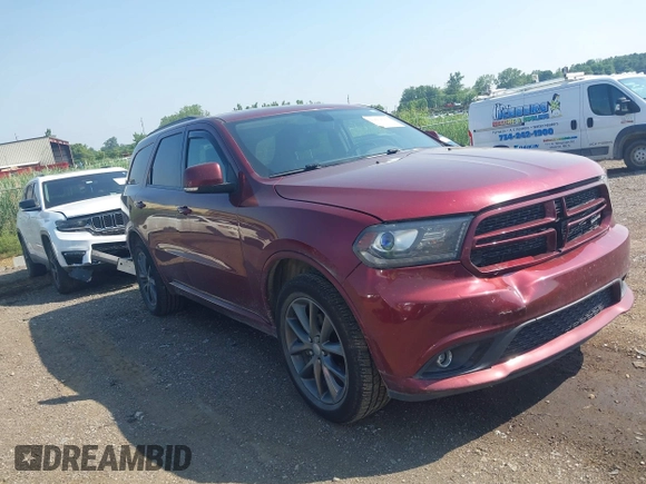 2018 Dodge Durango GT with VIN 1C4RDJDG5JC452079, listed as a IAAI auction lot 42674267 with 187,905 mi miles and . Bid and sale history available at DreamBid. Image 1.