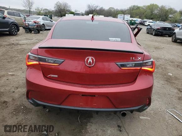 2022 Acura ILX Premium with VIN 19UDE2F86NA000339, listed as a Copart auction lot 52875205 with 36,415 mi miles and Salvage title. Bid and sale history available at DreamBid. Image 6.