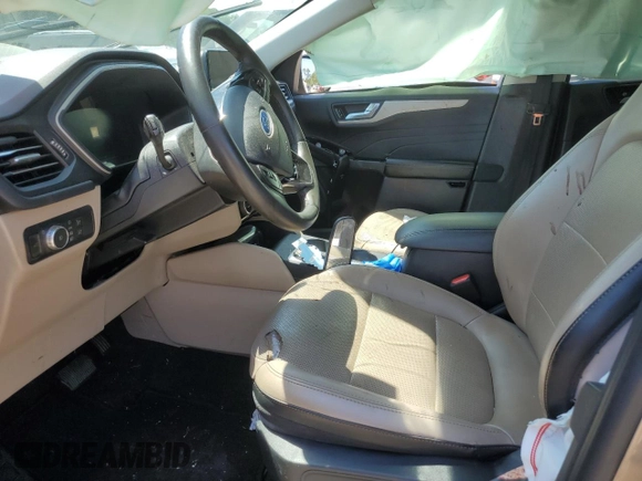 2021 Ford Escape SEL z VIN 1FMCU0H63MUB08827, wystawiony jako Copart lot #53535125 z przebiegiem Nie podano mil oraz Szkoda całkowita • Salvage title. Historia ofert i sprzedaży dostępna na DreamBid. Obrazek 7.