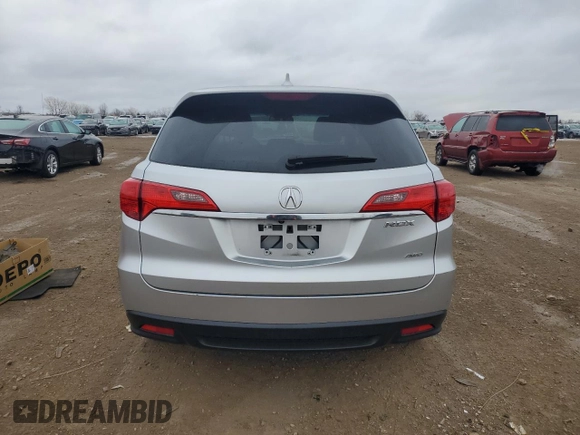 2015 Acura RDX Tech Pkg with VIN 5J8TB4H53FL026051, listed as a Copart auction lot 86898734 with 77,208 mi miles and Clean Title. Bid and sale history available at carsss.com. Image 6.
