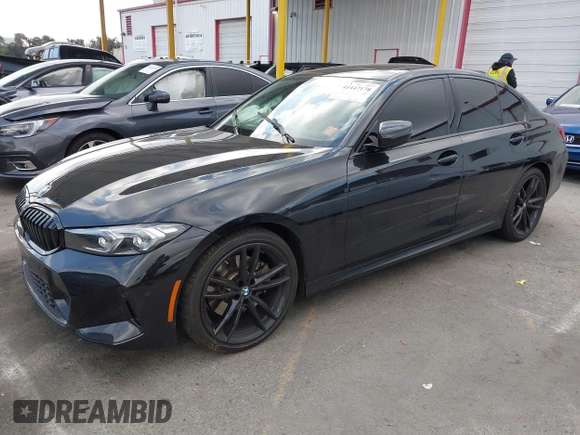 2023 BMW 3 Series 330i with VIN 3MW69FF00P8D17350, listed as a IAAI auction lot 41447178 with 23,372 mi miles. Bid and sale history available at carsss.com. Image 17.