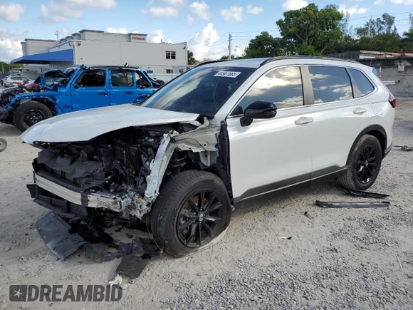 2024 Honda CR-V Sport with VIN 7FARS5H54RE018048, listed as a Copart auction lot 44967885 with 16,899 mi miles and Non Repairable. Bid and sale history available at DreamBid. Image 1.