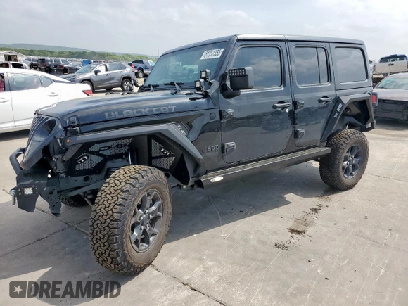 2021 Jeep Wrangler Unlimited Sport S with VIN 1C4HJXDN0MW859686, listed as a Copart auction lot 51352355 with 49,984 mi miles and Salvage Title. Bid and sale history available at carsss.com. Image 1.