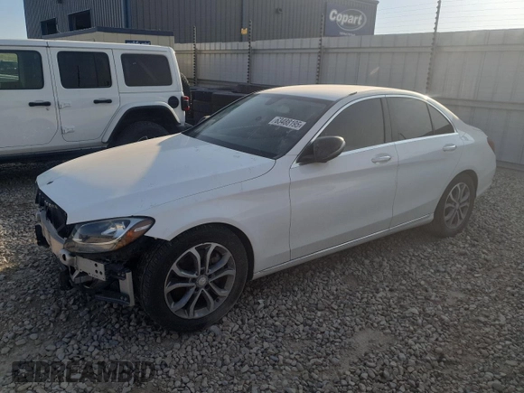 2016 Mercedes-Benz C 300 with VIN 55SWF4JB4GU172185, listed as a Copart auction lot 63488195 with 97,589 mi miles and Salvage title. Bid and sale history available at DreamBid. Image 1.