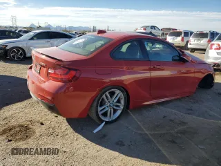 2017 BMW 2 Series 230i with VIN WBA2F9C31HV635922, listed as a Copart auction lot 46371695 with 45,947 mi miles and Salvage title. Bid and sale history available at DreamBid. Image 3.