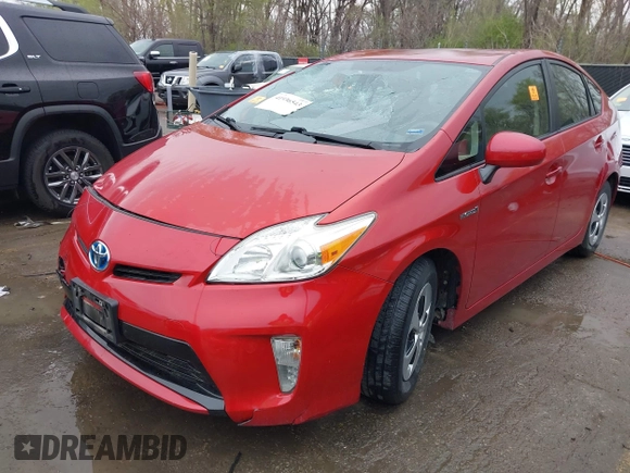 2014 Toyota Prius Four with VIN JTDKN3DU7E1832736, listed as a IAAI auction lot 41936543 with 106,755 mi miles and . Bid and sale history available at DreamBid. Image 17.