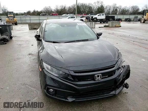 2019 Honda Civic Sport with VIN 2HGFC2F83KH550531, listed as a Copart auction lot 46106134 with 50,988 mi miles and Salvage title. Bid and sale history available at DreamBid. Image 12.