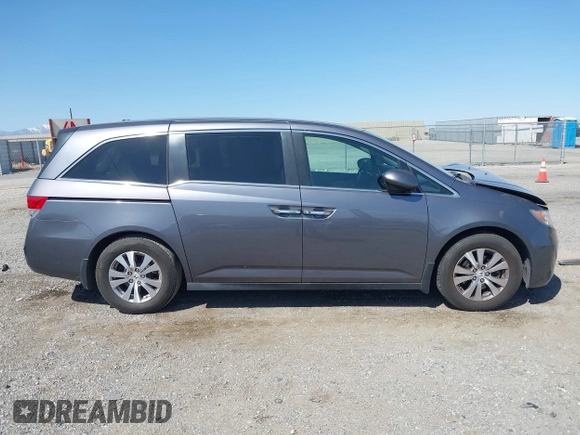 2014 Honda Odyssey EX-L with VIN 5FNRL5H67EB096027, listed as a IAAI auction lot 41950398 with 147,158 mi miles and . Bid and sale history available at DreamBid. Image 13.