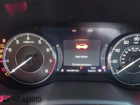 2020 Acura RDX w/Technology Pkg with VIN 5J8TC1H54LL004454, listed as a IAAI auction lot 41506984 with 65,180 mi miles. Bid and sale history available at carsss.com. Image 7.