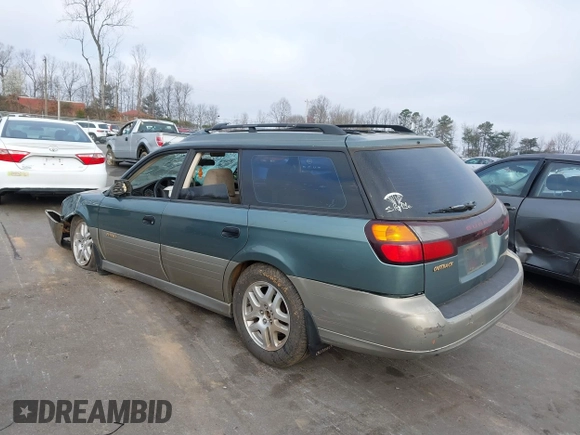 2000 Subaru Legacy Outback with VIN 4S3BH6755Y6618462, listed as a IAAI auction lot 41801341 with 279,150 mi miles and . Bid and sale history available at DreamBid. Image 3.