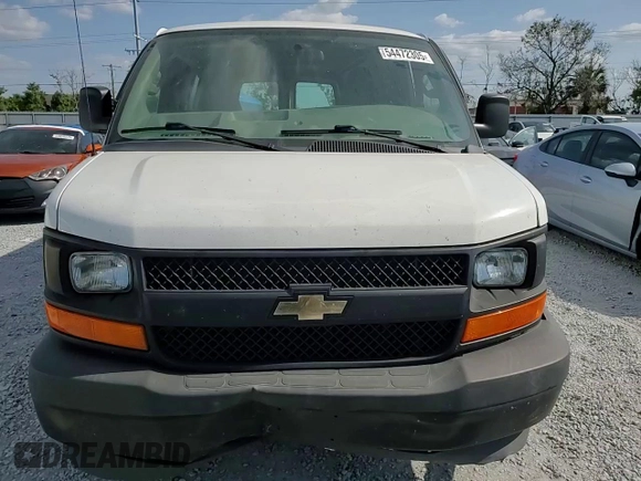 2017 Chevrolet Express Cargo with VIN 1GCWGAFF4H1352771, listed as a Copart auction lot 54472305 with 106,950 mi miles and Salvage title. Bid and sale history available at DreamBid. Image 14.