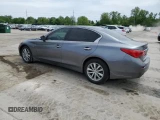 2015 Infiniti Q50 with VIN JN1BV7AP7FM355170, listed as a Copart auction lot 57448855 with 207,871 mi miles and Salvage title. Bid and sale history available at DreamBid. Image 2.