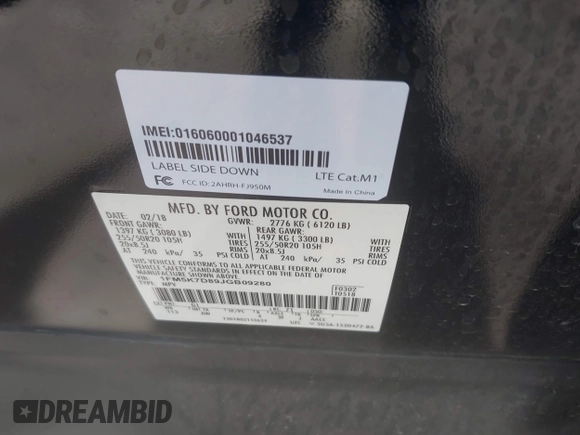 2018 Ford Explorer XLT z VIN 1FM5K7D89JGB09280, wystawiony jako IAAI lot #42360480 z przebiegiem 76 727 mil mil oraz . Historia ofert i sprzedaży dostępna na DreamBid. Obrazek 9.