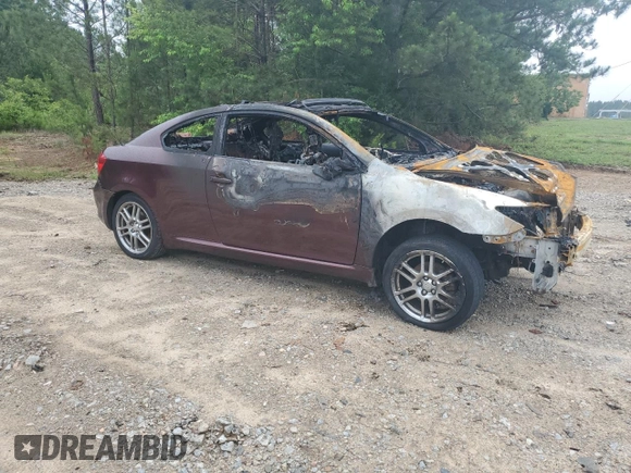 2007 Scion tC Spec with VIN JTKDE177570218272, listed as a Copart auction lot 58276625 with Not provided miles and Salvage title. Bid and sale history available at DreamBid. Image 4.