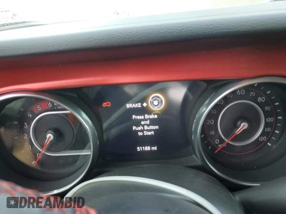 2021 Jeep Wrangler Unlimited Rubicon with VIN 1C4JJXFM3MW555919, listed as a Copart auction lot 54319775 with 51,188 mi miles and Salvage title. Bid and sale history available at DreamBid. Image 9.
