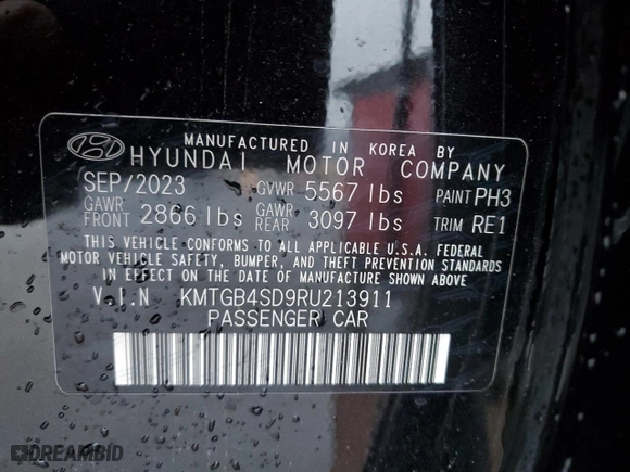 2024 Genesis G80 3.5T Sport with VIN KMTGB4SD9RU213911, listed as a Copart auction lot 44259685 with 0 mi miles and Salvage Title. Bid and sale history available at carsss.com. Image 13.