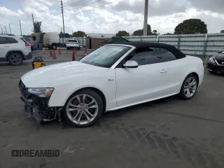 2014 Audi S5 Prestige with VIN WAUVGAFH7EN005272, listed as a Copart auction lot 51123045 with 113,937 mi miles and Salvage Title. Bid and sale history available at carsss.com. Image 1.
