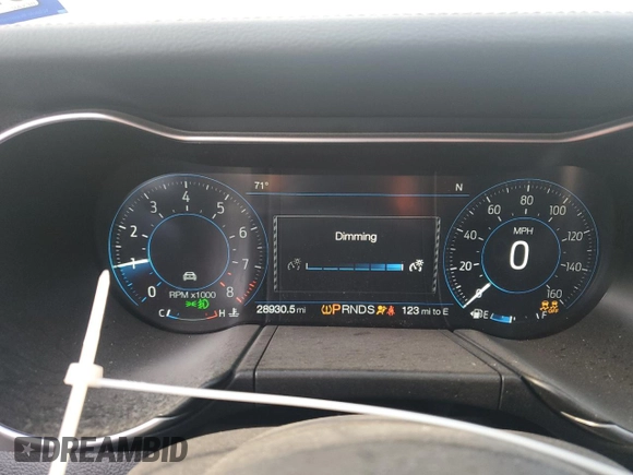 2023 Ford Mustang GT with VIN 1FA6P8CF5P5303895, listed as a Copart auction lot 51772525 with 28,930 mi miles and Salvage Title. Bid and sale history available at DreamBid. Image 9.