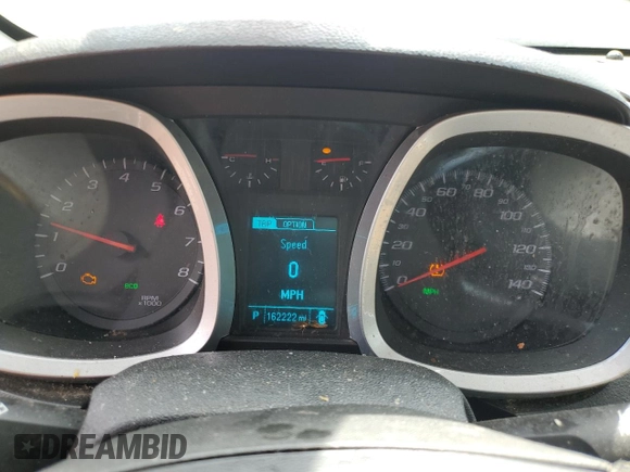 2017 Chevrolet Equinox LT with VIN 2GNALCEK1H1614165, listed as a Copart auction lot 55401975 with 162,222 mi miles and Salvage Title. Bid and sale history available at carsss.com. Image 9.