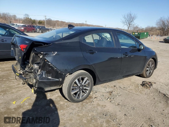 2021 Nissan Versa SV with VIN 3N1CN8EV0ML839675, listed as a Copart auction lot 48136185 with 116,783 mi miles and Salvage Title. Bid and sale history available at carsss.com. Image 3.