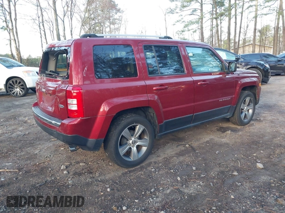 2017 Jeep Patriot High Altitude with VIN 1C4NJPFA5HD166689, listed as a IAAI auction lot 41768927 with 74,592 mi miles and . Bid and sale history available at carsss.com. Image 4.