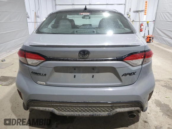 2022 Toyota Corolla SE with VIN 5YFS4MCE9NP115141, listed as a Copart auction lot 47592015 with 26,835 mi miles and Salvage Title. Bid and sale history available at DreamBid. Image 6.