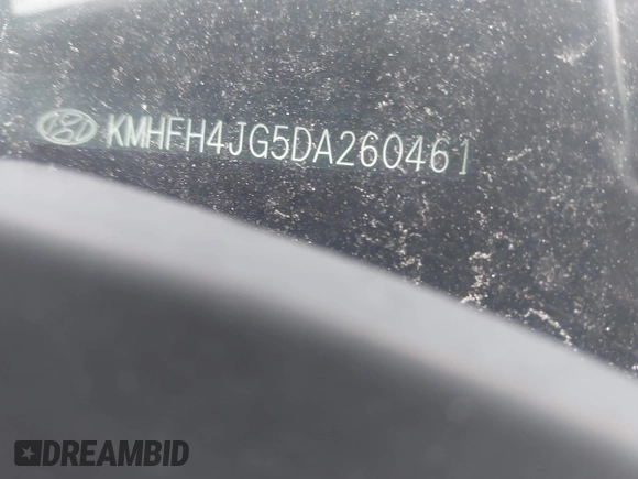 2013 Hyundai Azera with VIN KMHFH4JG5DA260461, listed as a IAAI auction lot 42603483 with 157,362 mi miles and . Bid and sale history available at DreamBid. Image 9.