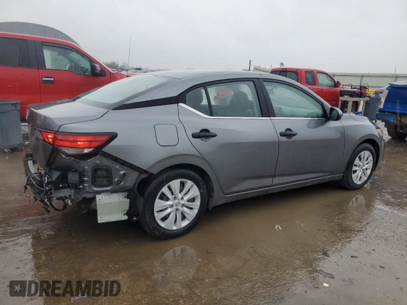 2024 Nissan Sentra S with VIN 3N1AB8BVXRY267318, listed as a Copart auction lot 51851765 with 9,635 mi miles and Salvage Title. Bid and sale history available at DreamBid. Image 3.