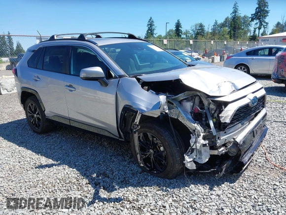 2022 Toyota RAV4 Hybrid SE with VIN 4T3T6RFV7NU100943, listed as a IAAI auction lot 42621376 with 22,543 mi miles and . Bid and sale history available at DreamBid. Image 1.